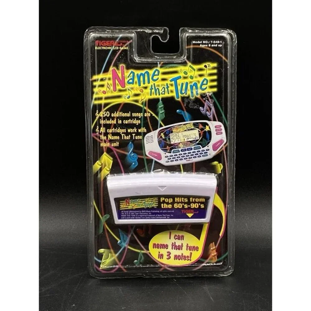 Tiger Electronic Name That Tune Handheld Cartridge Pop Hits 60s-90s New